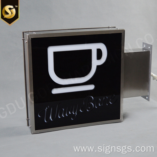 Retro Metal Light Box Classic Square Lightboxes Signs